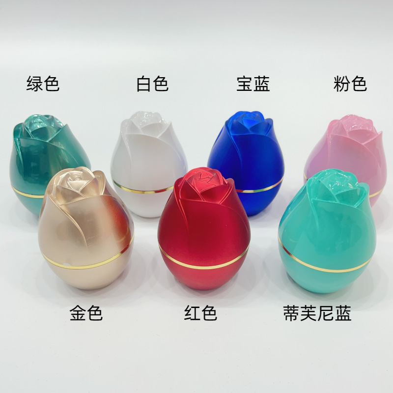 奇韵首饰包装玫瑰花天地盖情侣对戒创意求婚时尚包装首饰盒批发