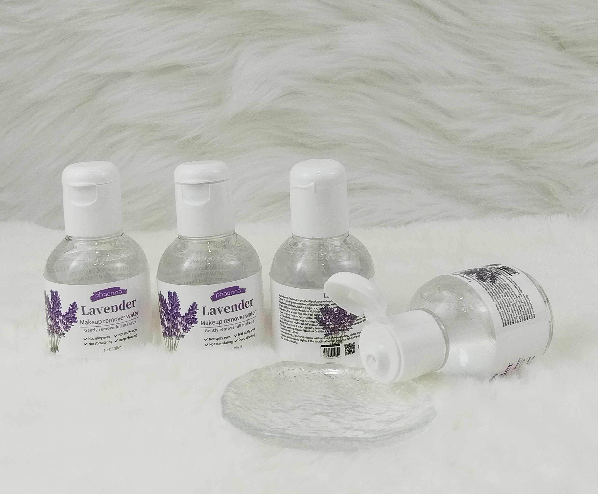 2026跨境好货小样款100ML薰衣草洁润卸妆水（外文版）Lavender Makeup Remover