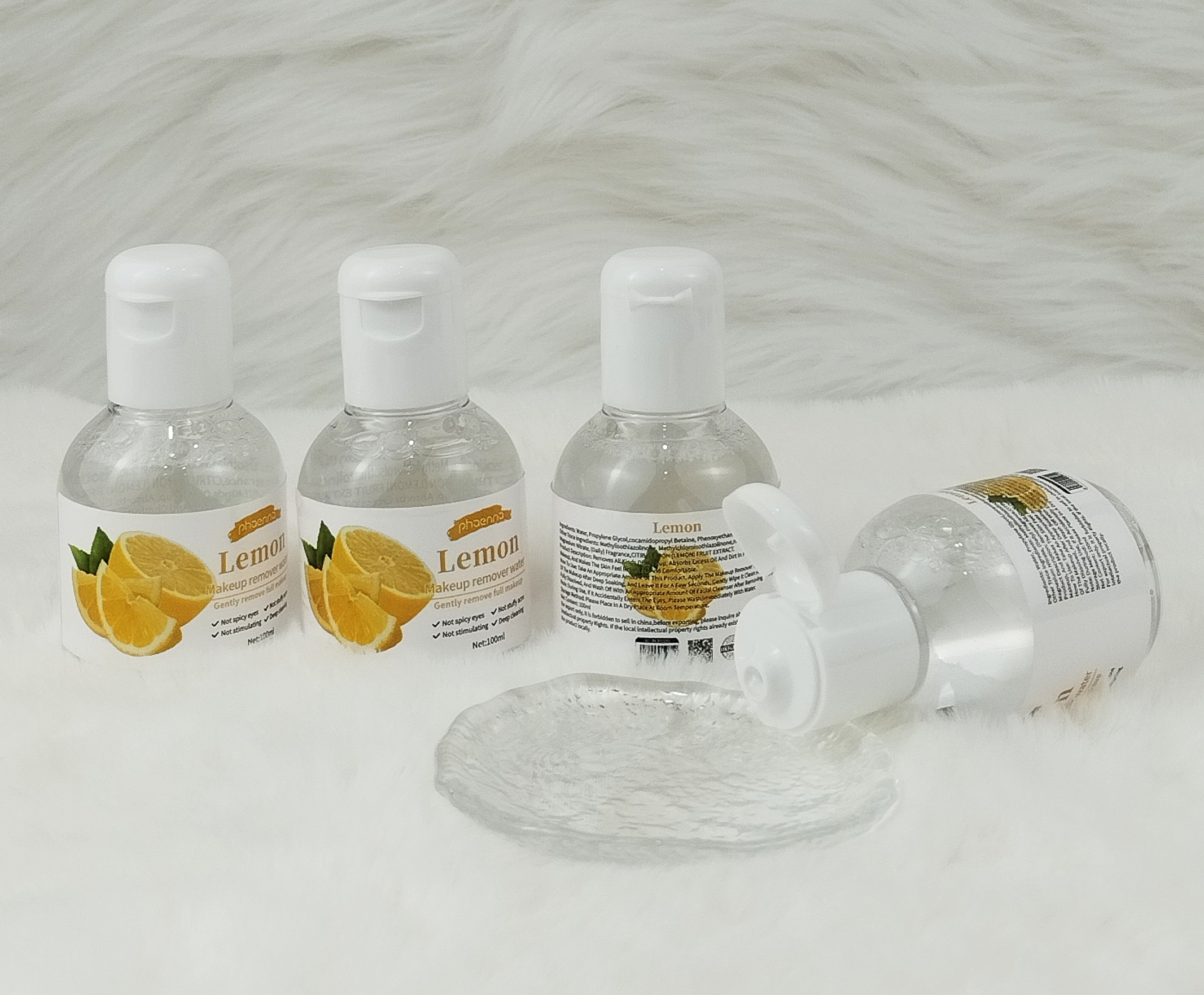 2026跨境好货小样款100ML柠檬洁润卸妆水（外文版）Lemon makeup remover