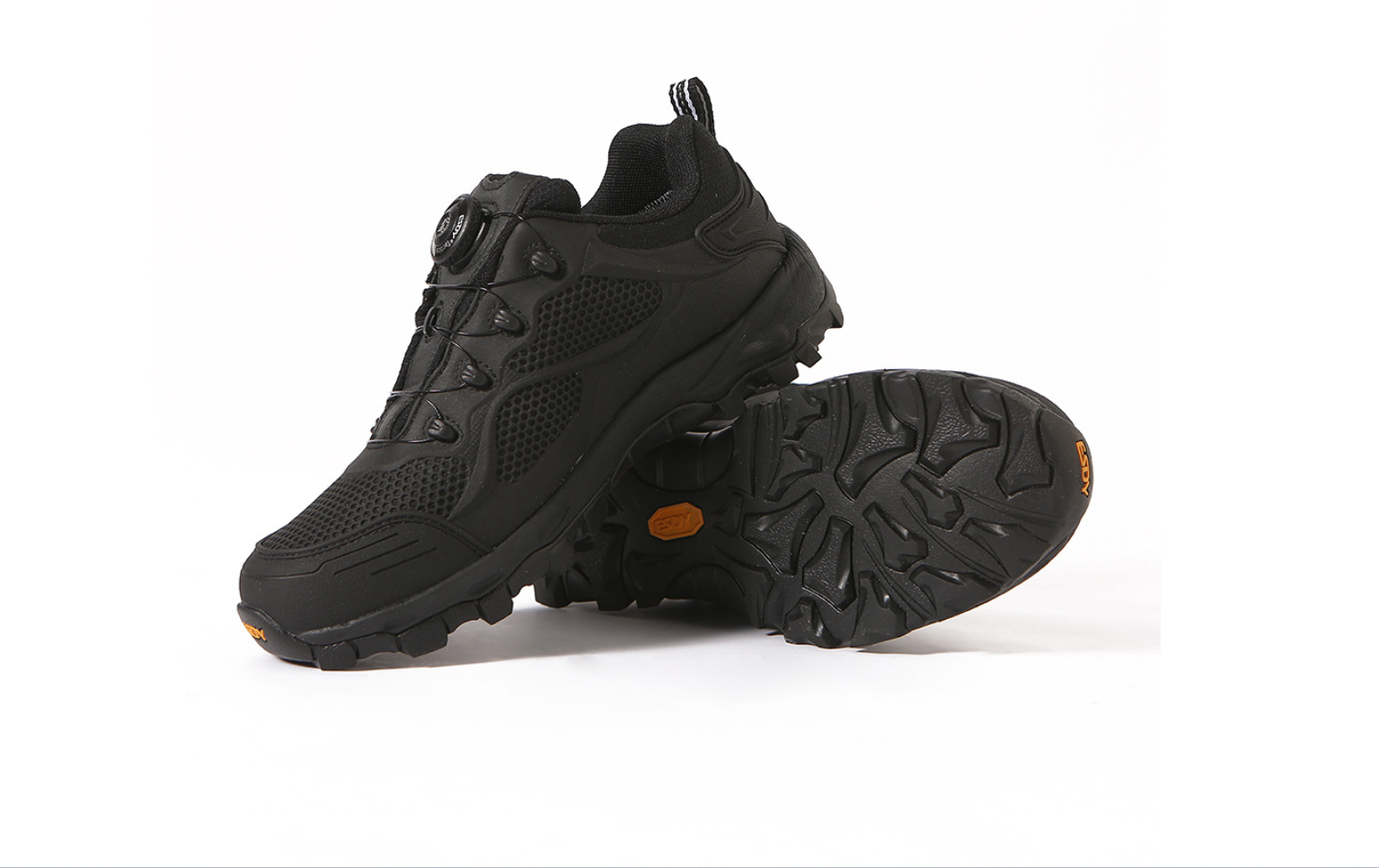 新款户外男士跑步运动鞋春夏季网纱登山鞋骑行训练粘胶鞋徒步旅行鞋透气舒适产品图