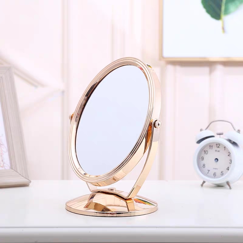 940-2ins小清新双面可旋转化妆镜现代学生宿舍桌面可摆放简约梳妆镜子