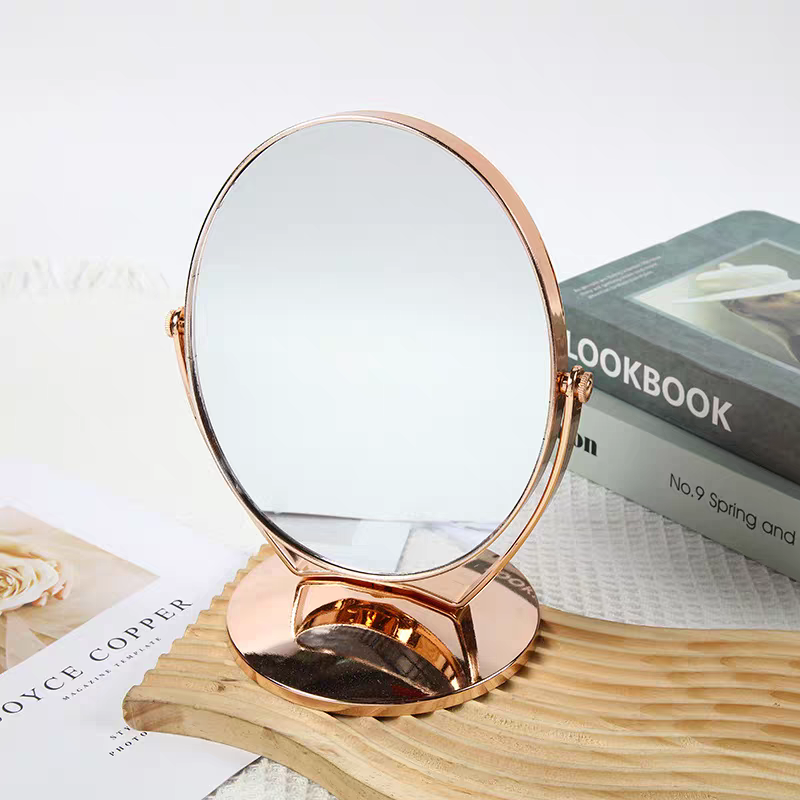 940-2ins小清新双面可旋转化妆镜现代学生宿舍桌面可摆放简约梳妆镜子详情图3