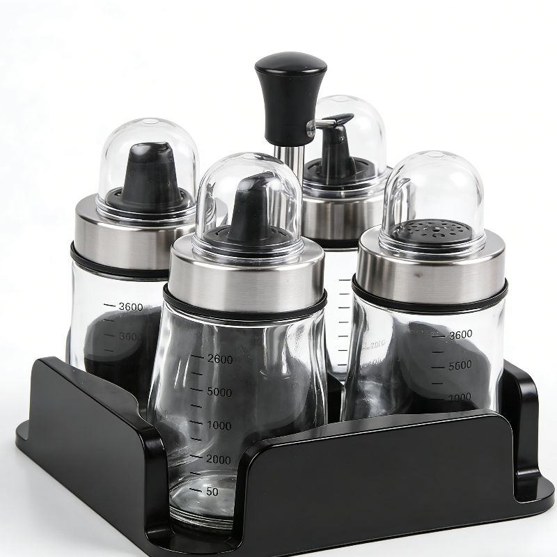 Seasoning box, household transparent large-capacity seasoning jar, sealed moisture-proof seasoning bottle Item Picture