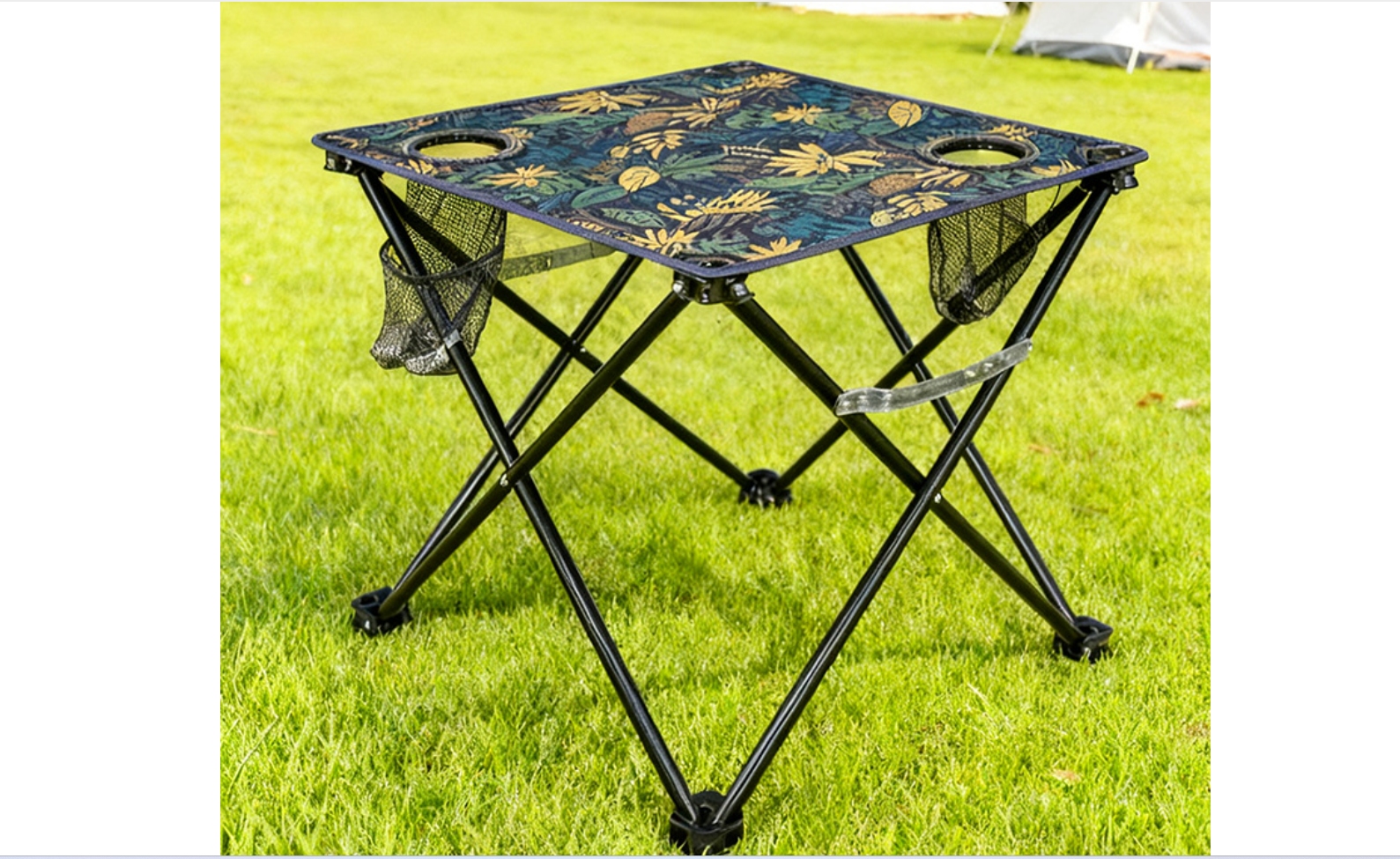 户外露营装备野餐桌折叠桌便携式旅游椅家用车载轻便小布桌产品图