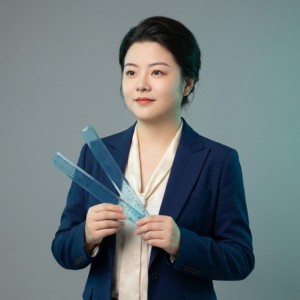 得力30cm混色软尺直尺