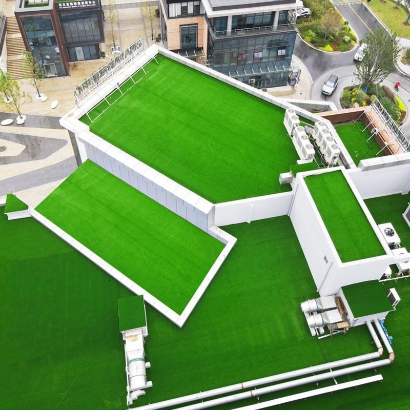 Export to Europe and America: artificial turf for courtyards, swimming pools, artificial landscaping, artificial turf for balconies, roof greening, carpets, lawns, artificial turf, artificial turf for outdoor use details Picture