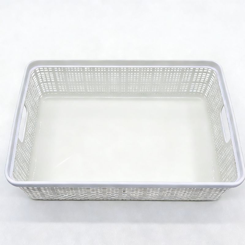 Wholesale plastic storage baskets, desktop sundries storage frames, kindergarten toy storage boxes, kitchen snack medium-sized storage baskets