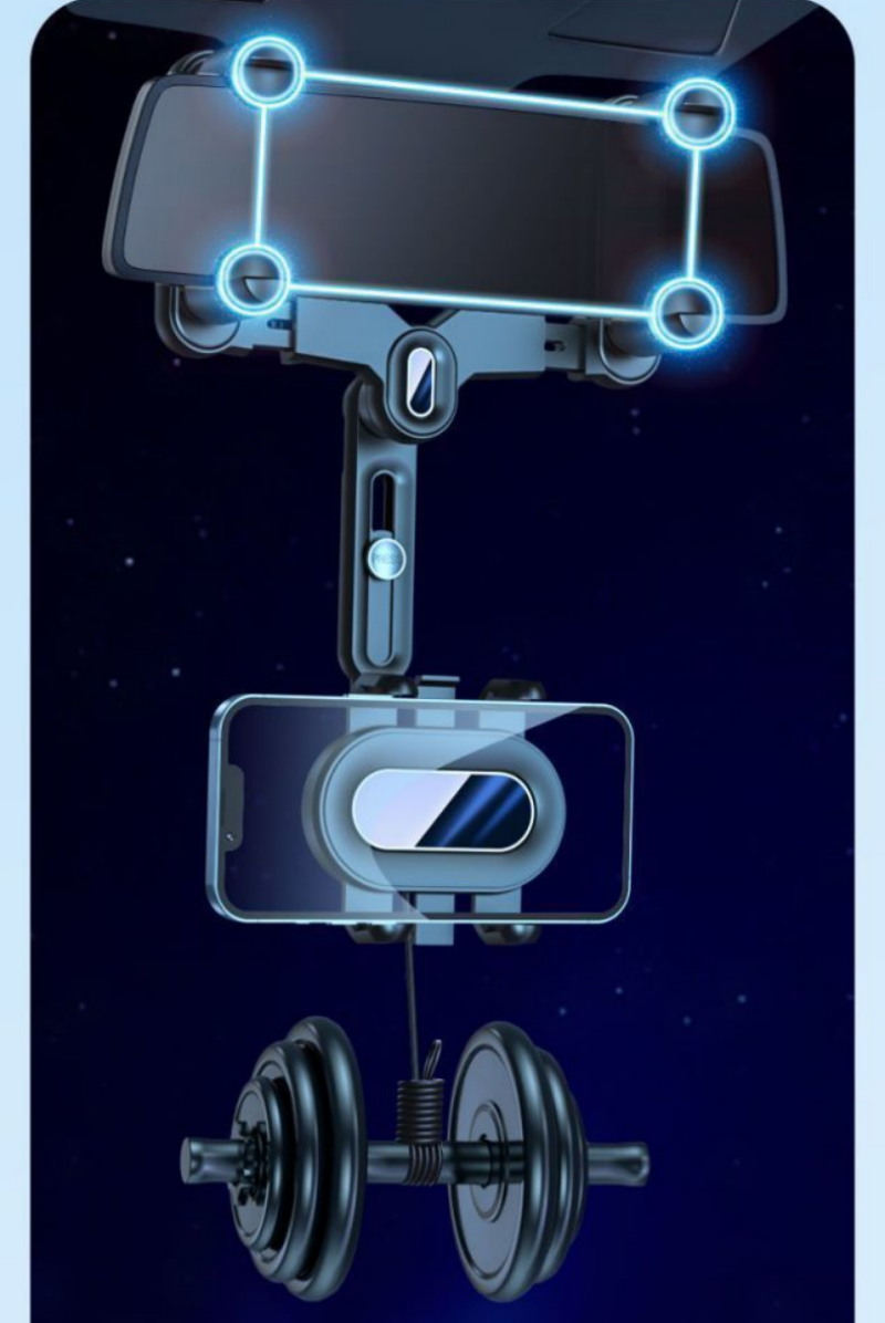 车载手机支架/汽车手机支架/支架带吸盘/车载导航支驾/网红车载手机支架白底实物图