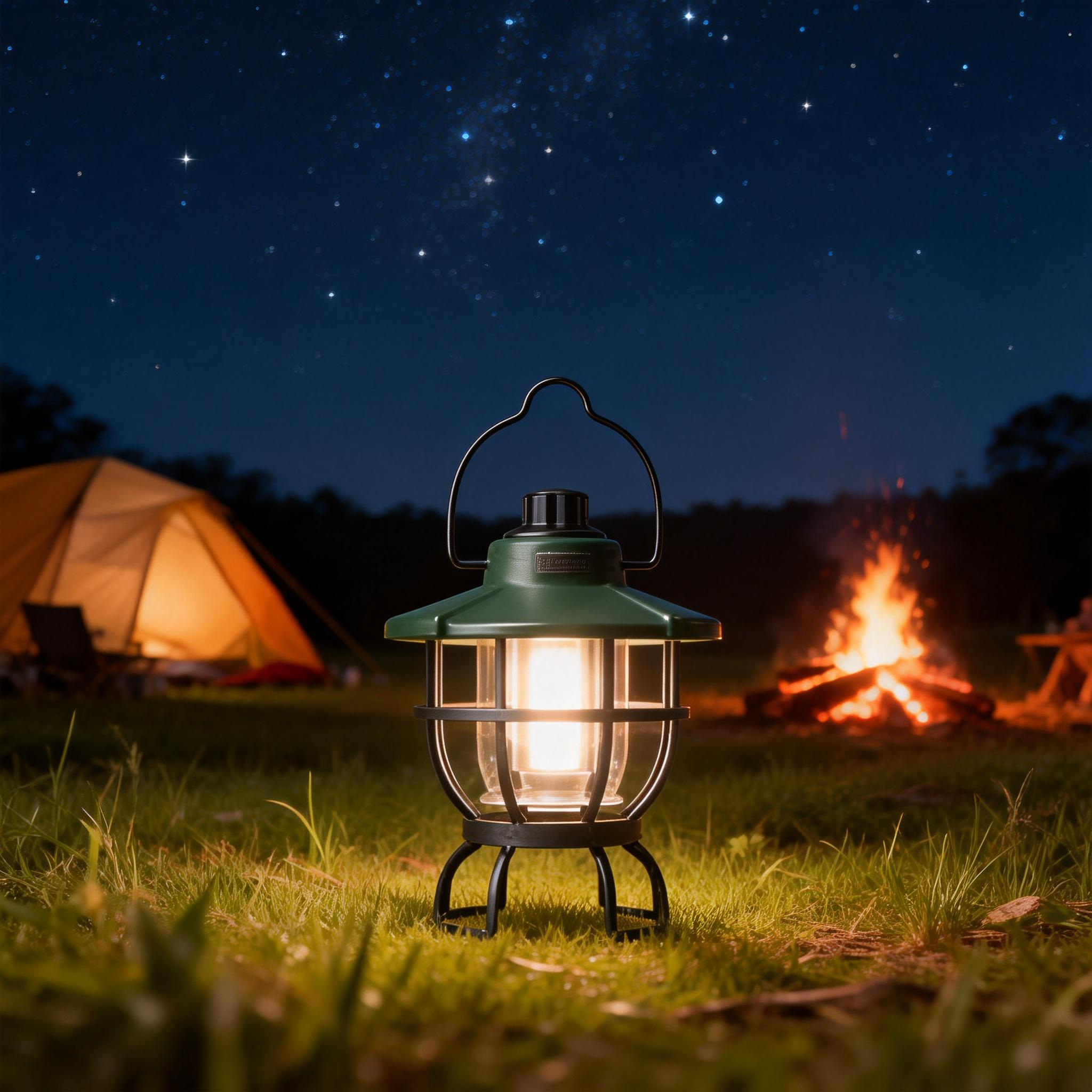 户外露营氛围灯防水便携多色调节营地灯营帐灯夜景灯户外照明灯具