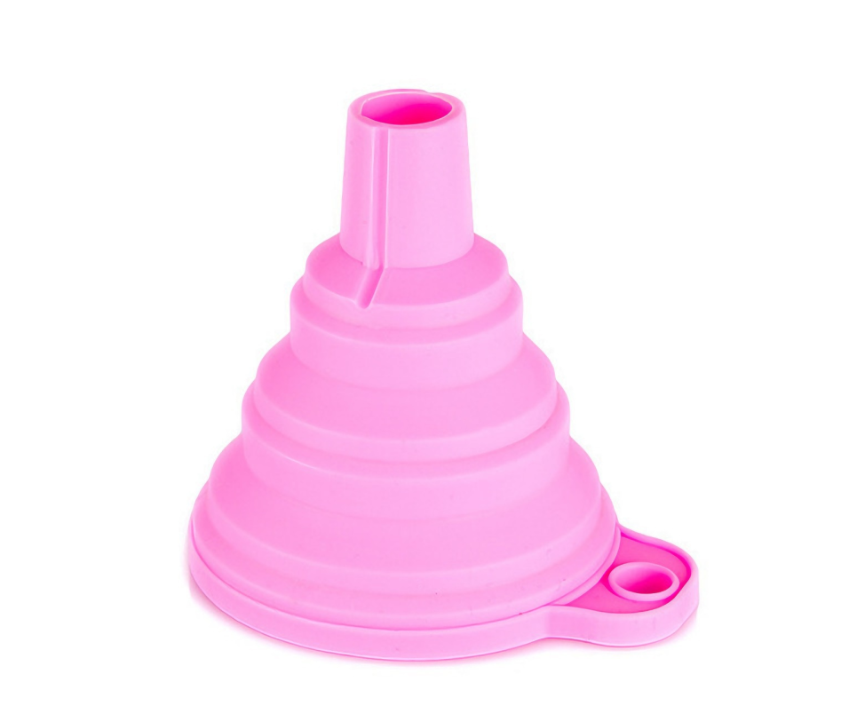 Creative folding mini telescopic funnel, kitchenware, silicone funnel, household liquid dispensing, oil pot, funnel, wine strainer details Picture