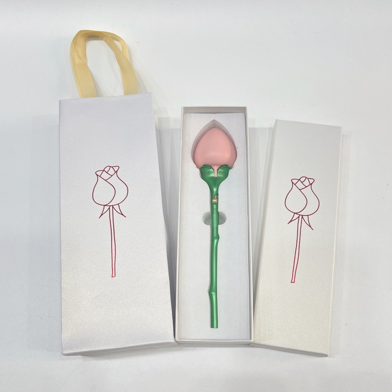 New automatic opening rose jewelry box, jewelry packaging storage box, ring pendant and accessory box details Picture