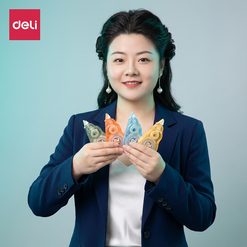 得力7mm*12m混色学生办公大宽带修正带