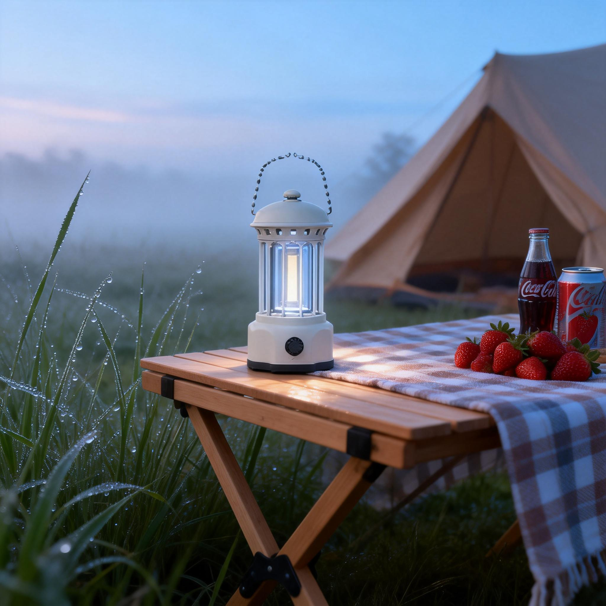 Outdoor camping lamp, multi-functional portable waterproof tent lamp, camping flashlight, night light, camping lighting fixture, rechargeable Item Picture
