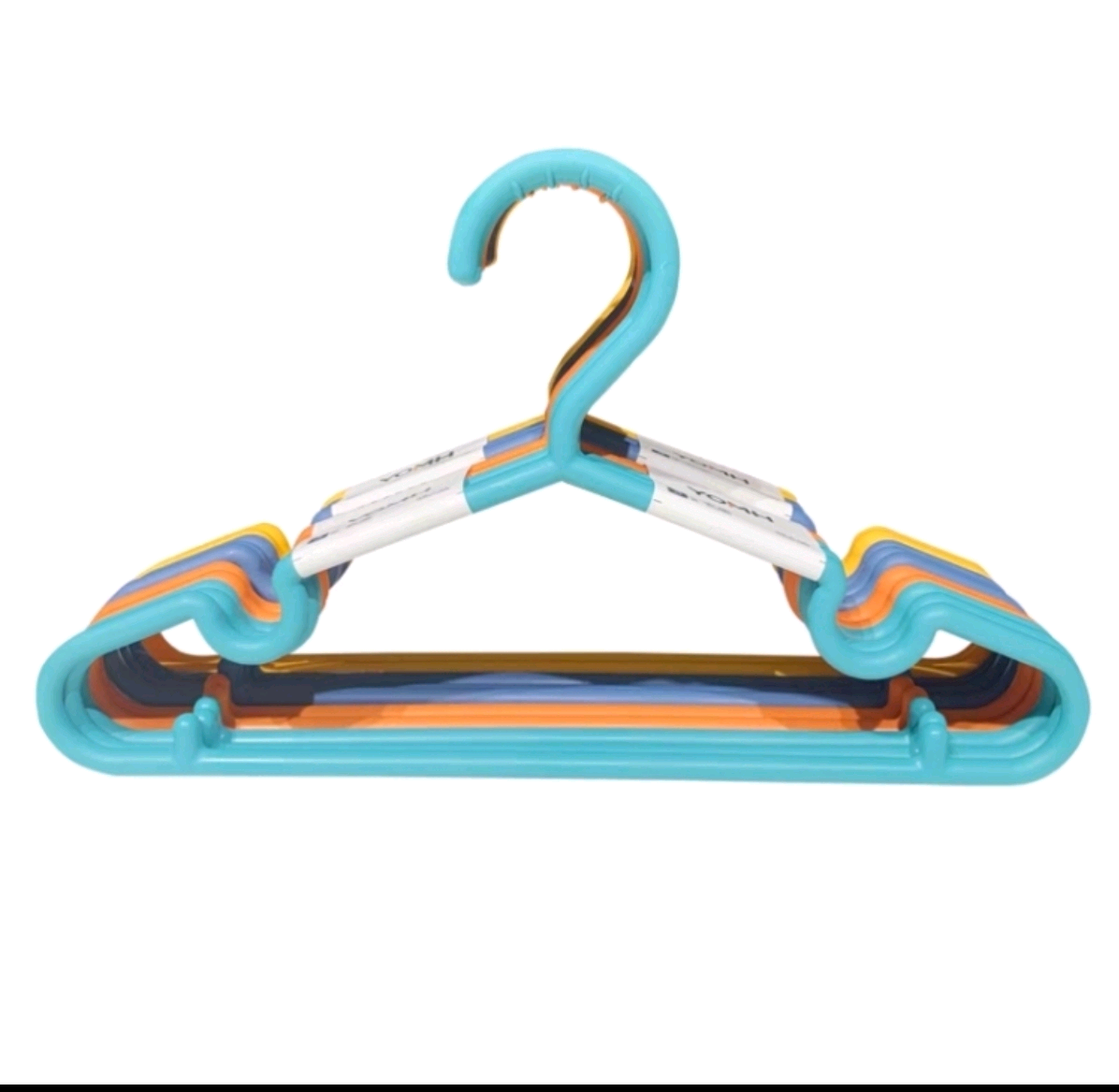 6134-5 Colorful adult plastic clothes hanger, home seamless clothes hanger, children's anti-slip, lightweight and multi-functional clothes hanger detail image 4