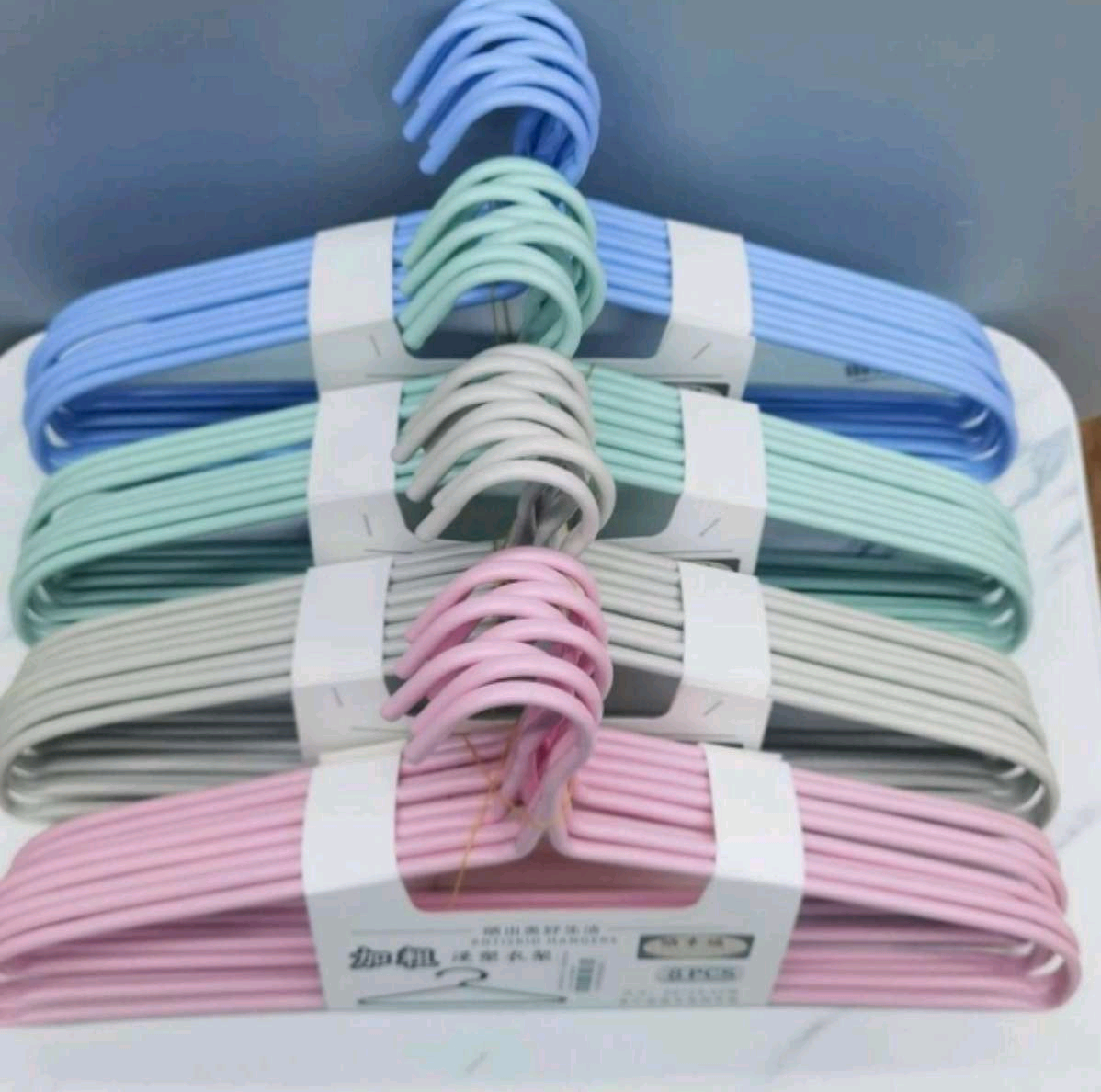 50 cm thick clothes rack, garment rack, hanging support, thickened trouser rack, anti-slip and traceless household drying rack, suitable for both adults and children detail image 2