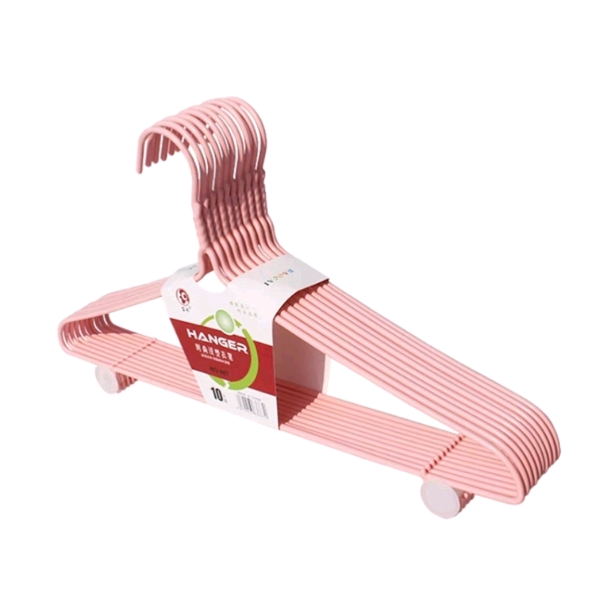 Baocai 607 hooked clothes hanger, adult household steel wire dipped plastic clothes hanger, thickened and lengthened men's and women's dry and wet clothes drying rack, clothes support detail image 3