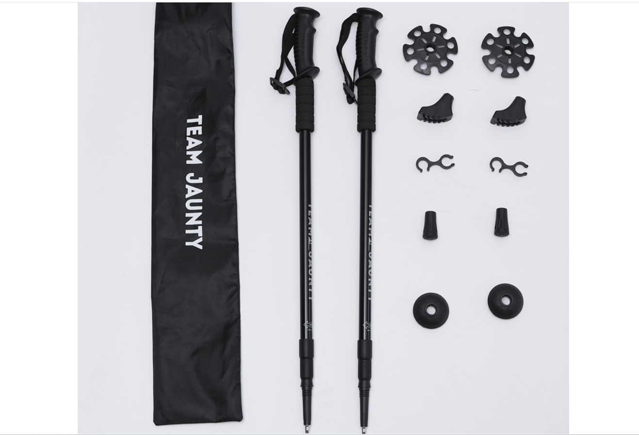 宅攻略登山杖套装登山仗碳纤维3K登山棍户外登山装备