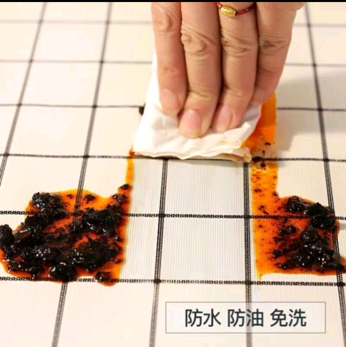 137*183桌布防水防油免洗ins长方形台布茶几餐桌布防滑详情图2