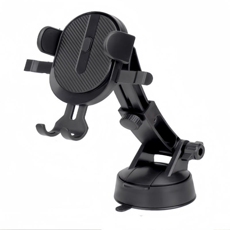 黑色车载手机支架带吸盘汽车用手机贴车内配件便捷导航支架