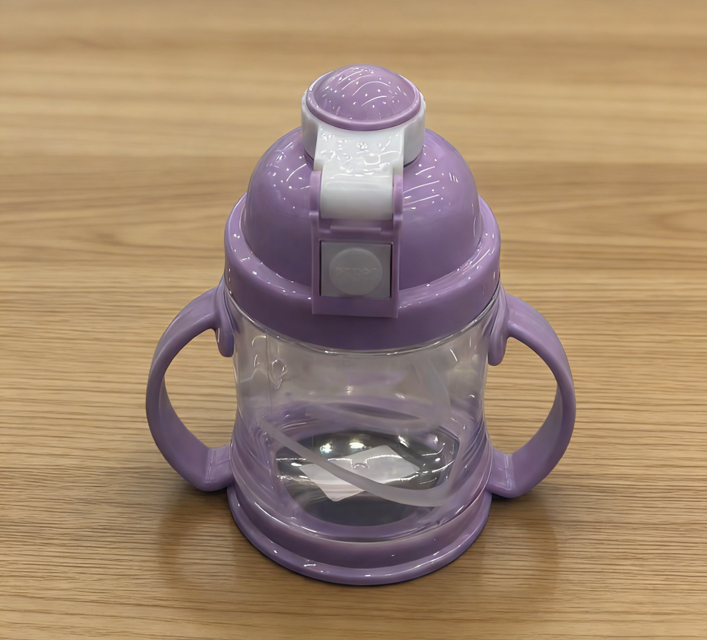 Rabbit purple children's straw cup design high appearance level girls' water cup Baby water bottle Baby drinking cup Water cup Baby water bottle Specification image