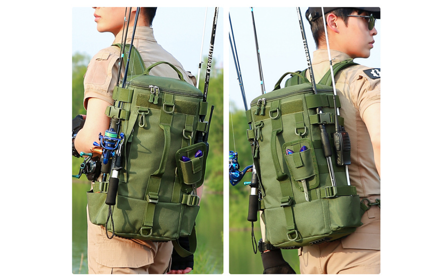 战术背心/大号包户外/登山bao/户外背包/户外登山包白底实物图