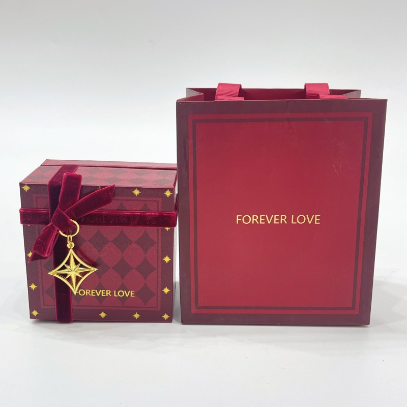 Chinese knot decorative items, red gift boxes, gift packaging boxes, knot art festival gift boxes, decorative materials Item Picture