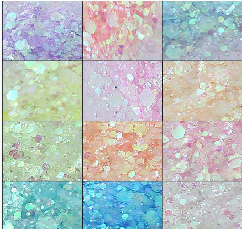 金葱粉七彩亮片混色款式美甲贴片美妆用品DIY填充亮片图