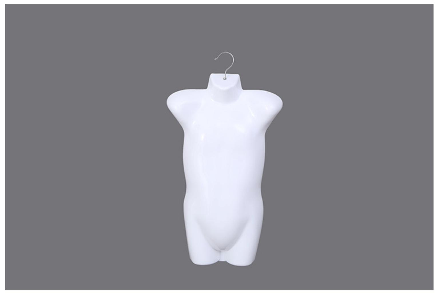 儿童胸片白色游泳衣服装小孩悬挂半身模特片塑料模特展示道具厂家直销详情6