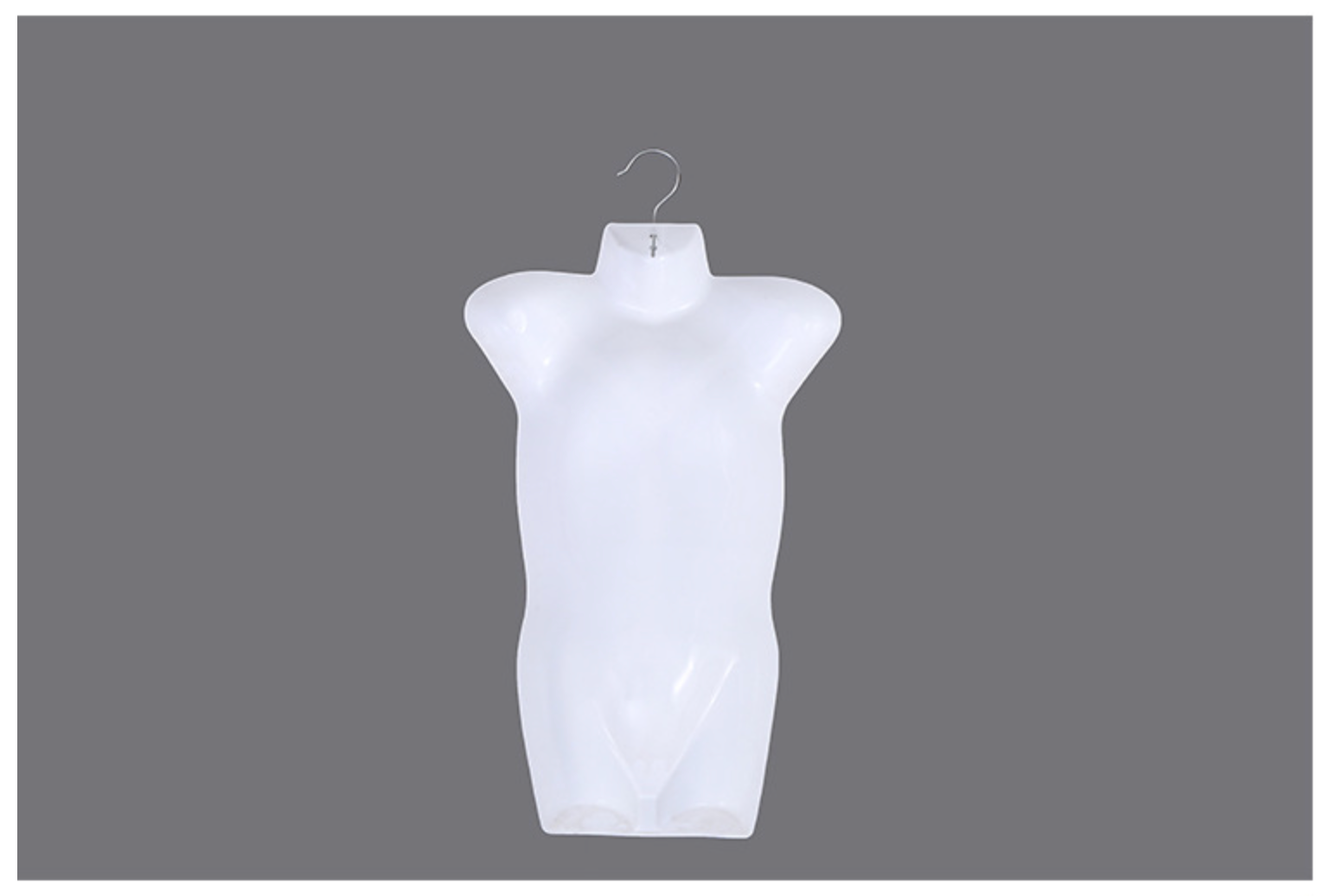 儿童胸片白色游泳衣服装小孩悬挂半身模特片塑料模特展示道具厂家直销详情7