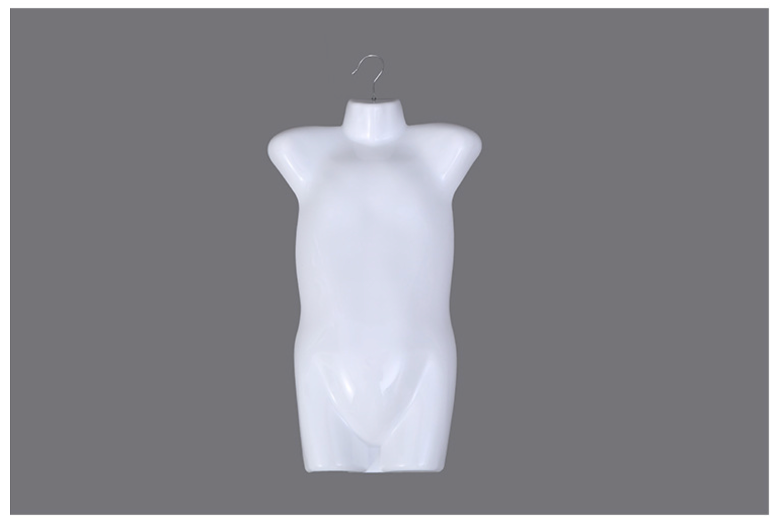 儿童胸片白色游泳衣服装小孩悬挂半身模特片塑料模特展示道具厂家直销详情8