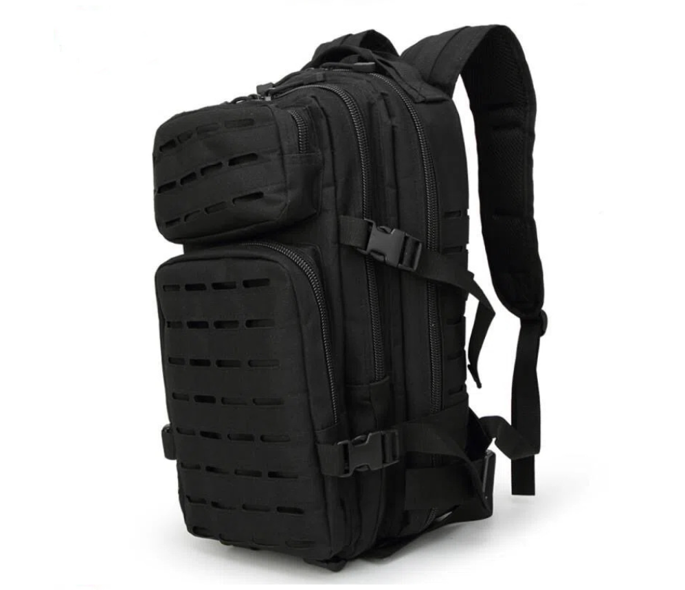 Military green tactical backpack, large outdoor hiking backpack, multi-functional backpack, cross-border outdoor sports backpack details Picture