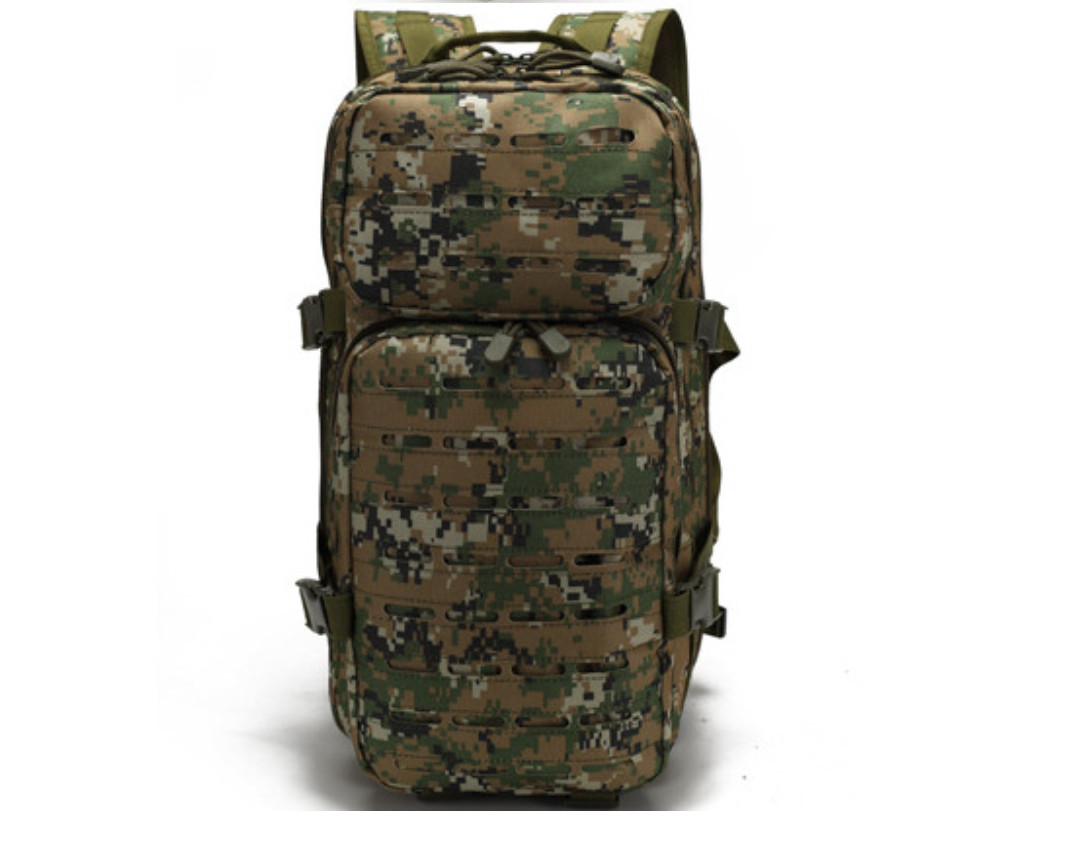 Military green tactical backpack, large outdoor hiking backpack, multi-functional backpack, cross-border outdoor sports backpack Item Picture