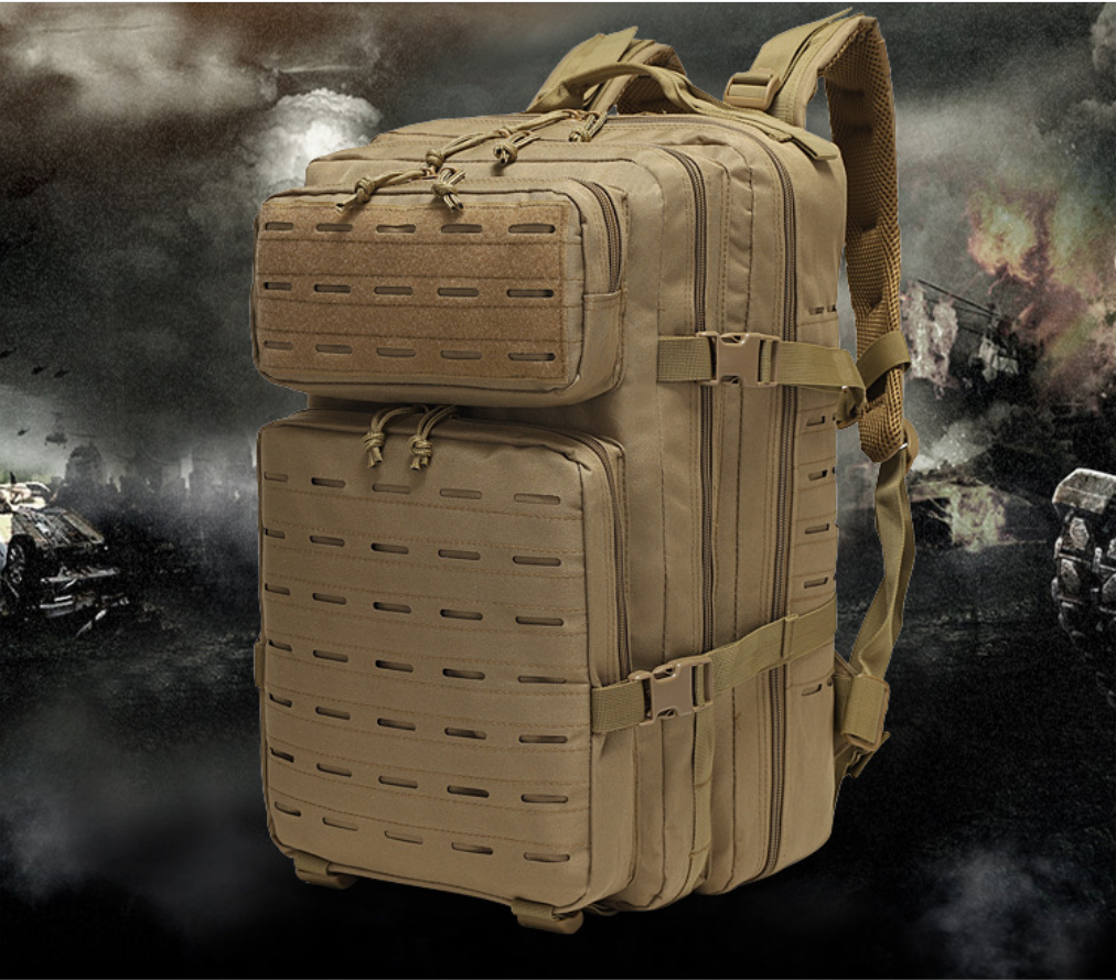Tactical backpack, large outdoor hiking bag, multi-functional backpack, cross-border outdoor sports backpack, durable and large capacity