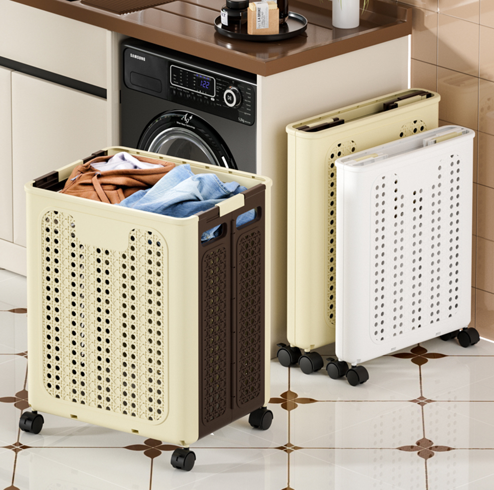 Multi-functional household square storage basket, laundry basket, storage basket, organizing box, storage basket frame, storage basket Specification image