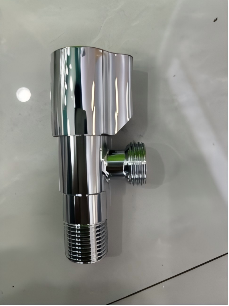 Stainless steel Angle valve shower head, 4-point water heater Angle valve, exposed bathroom toilet companion connector, stop valve
