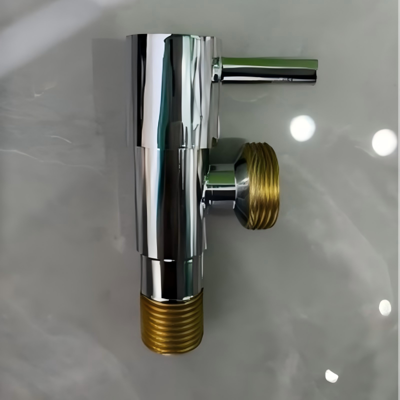 厂家直销不锈钢电镀冷热水通用角阀四分角阀热水器马桶阳台三角阀图