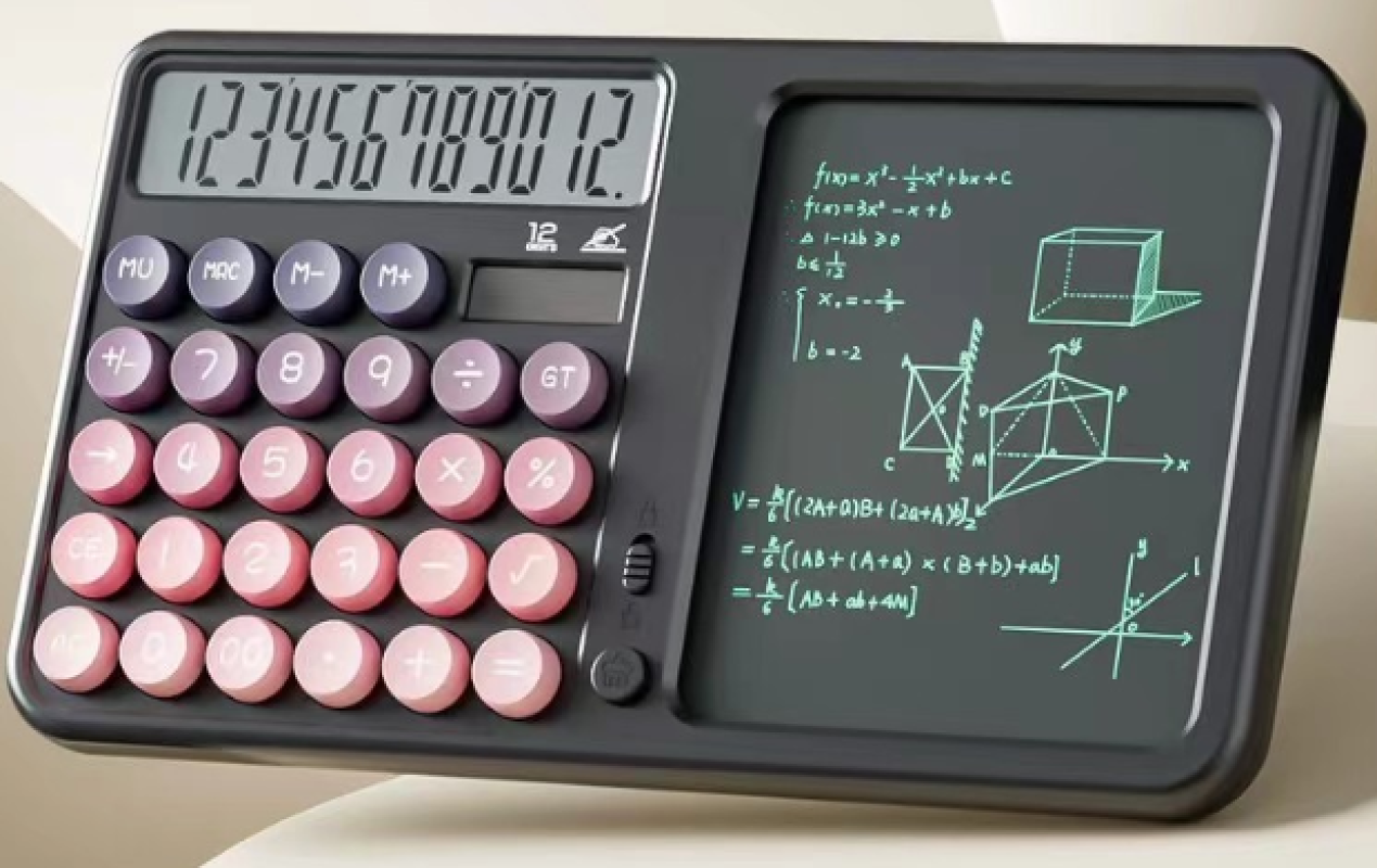 G6电池太阳能写字板多功能台式计算机学习画画适用学生教师办公用品Writing board calculator 计算器