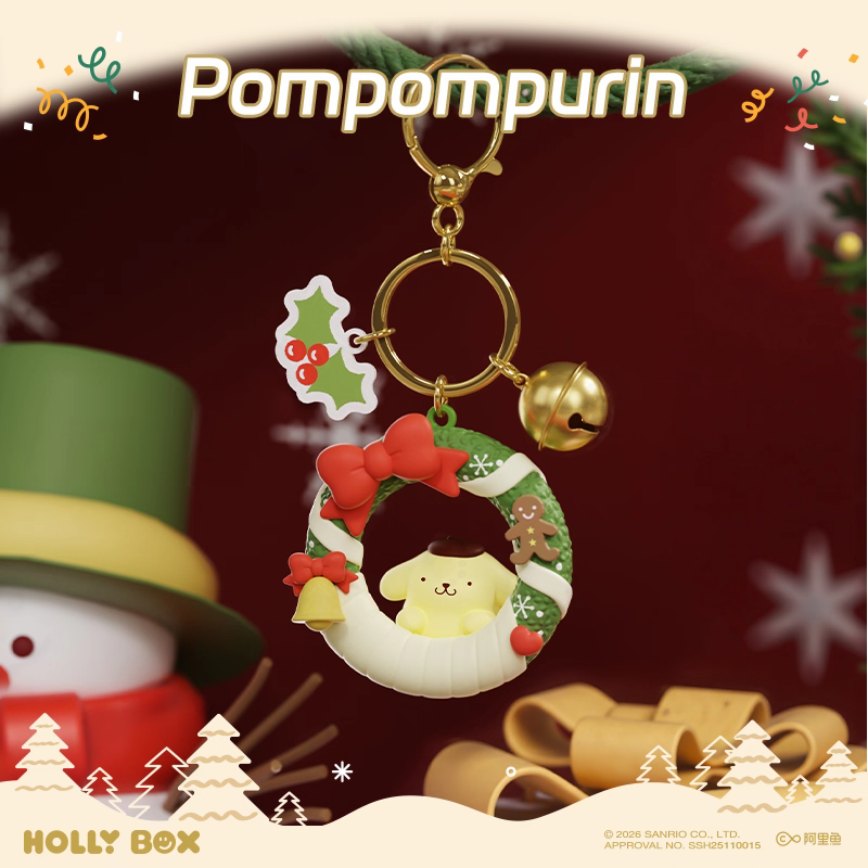 Sanrio Family Christmas Wreath Series Pendants - Mixed Pack Specification image