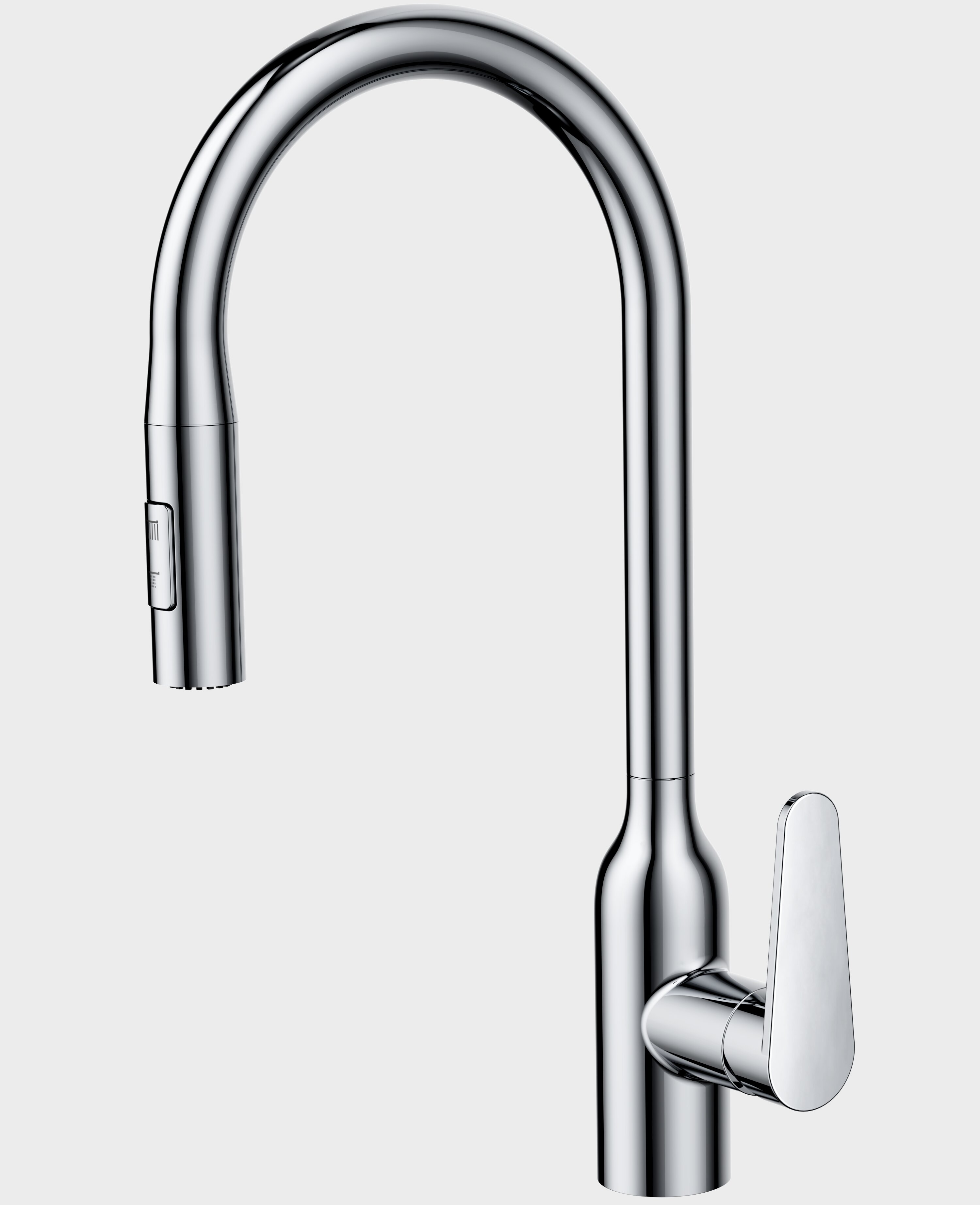 Holy kitchen sink pull-out faucet, stainless steel faucet, cold and hot dual-purpose balcony cabinet faucet