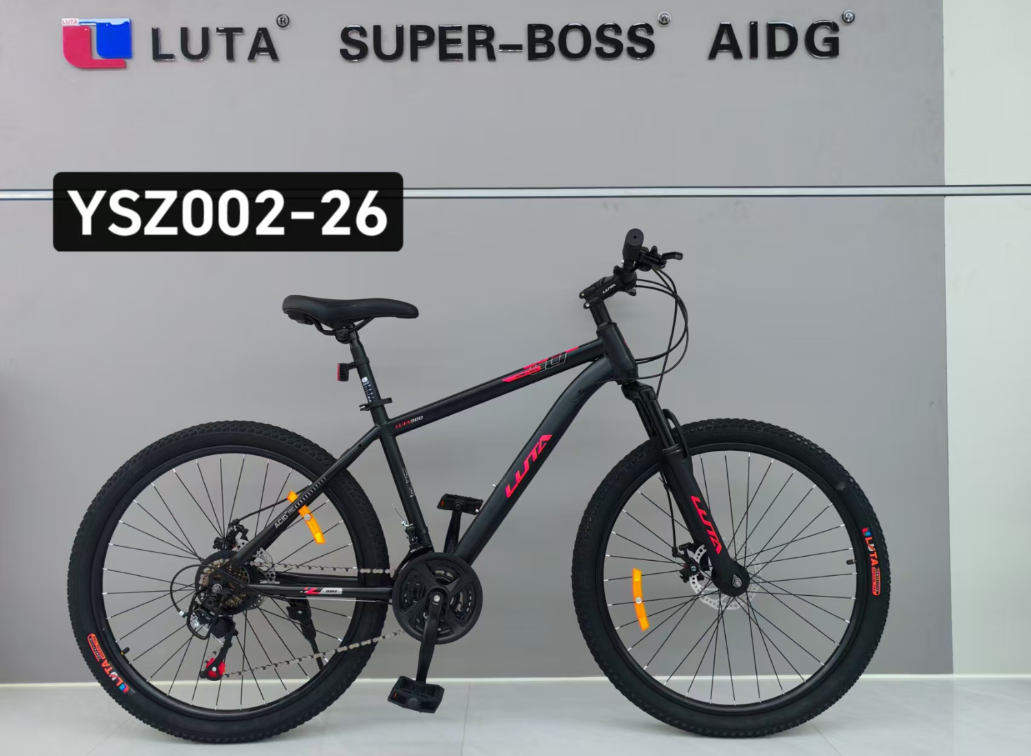 LUTA orange mountain bike TSZ002-26, un diseño fresco para una experiencia de ciclismo de alto rendimiento. Precio asequible y rentable Specification image
