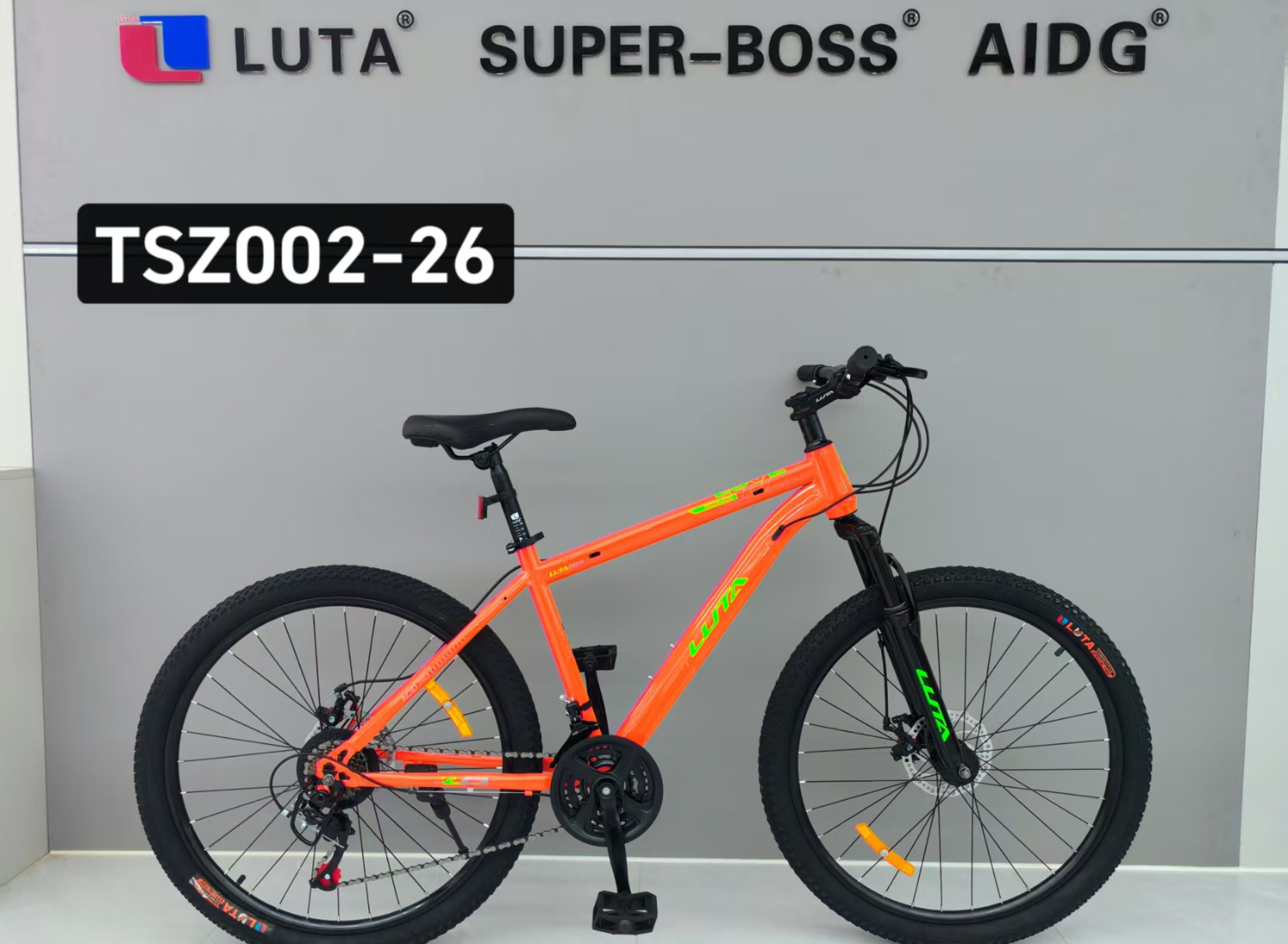 LUTA orange mountain bike TSZ002-26, un diseño fresco para una experiencia de ciclismo de alto rendimiento. Precio asequible y rentable