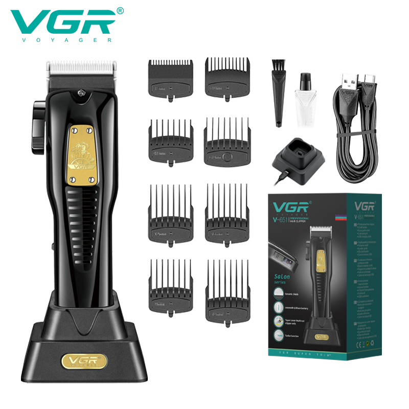 VGR651 Cross-border new electric hair clipper, professional hair razor, hair salon professional base charging hair clipper