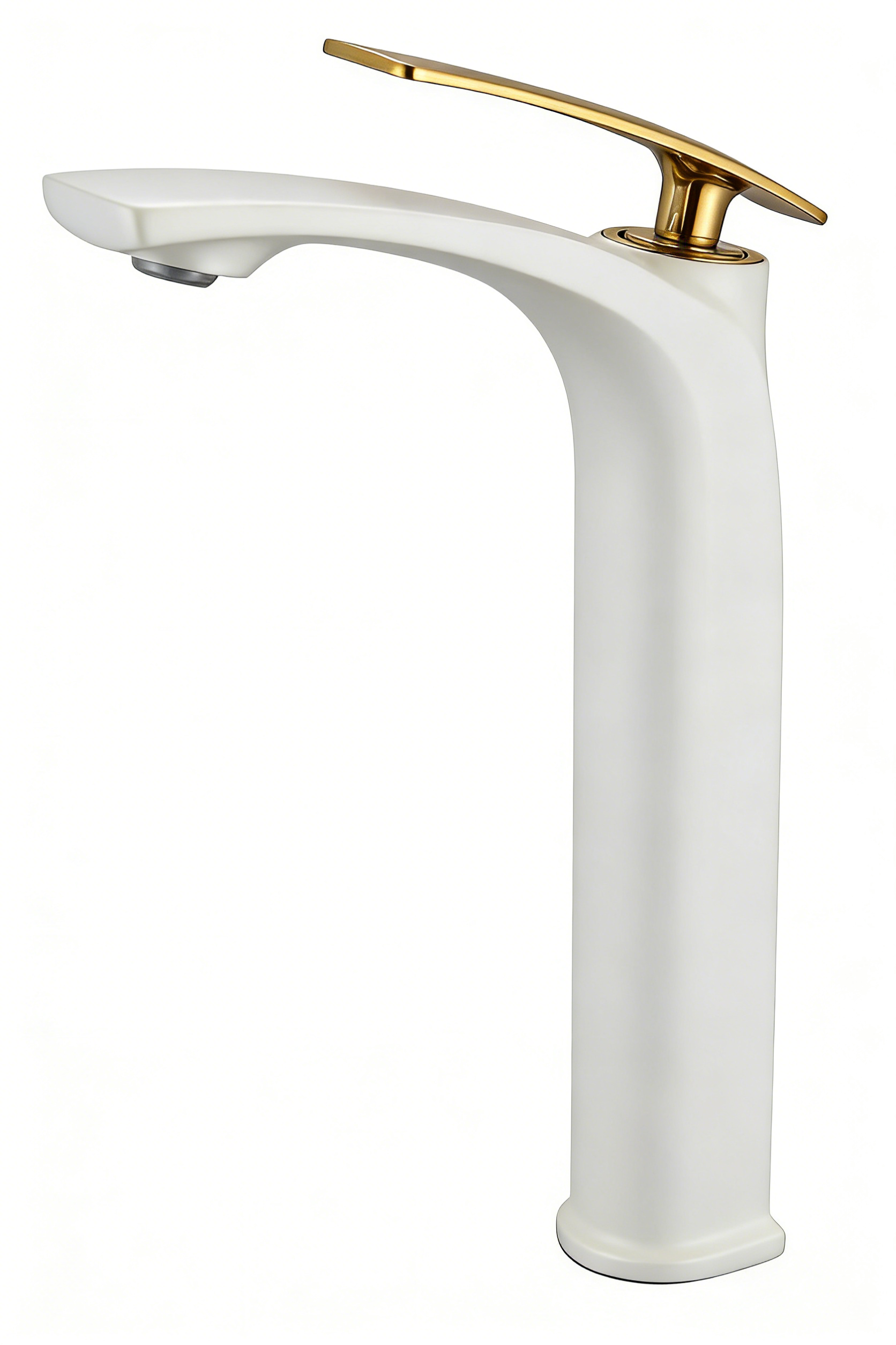 水龙头/面盆混水龙头/按压式排水口塞/卫浴/镀铬龙头哑光色白底实物图