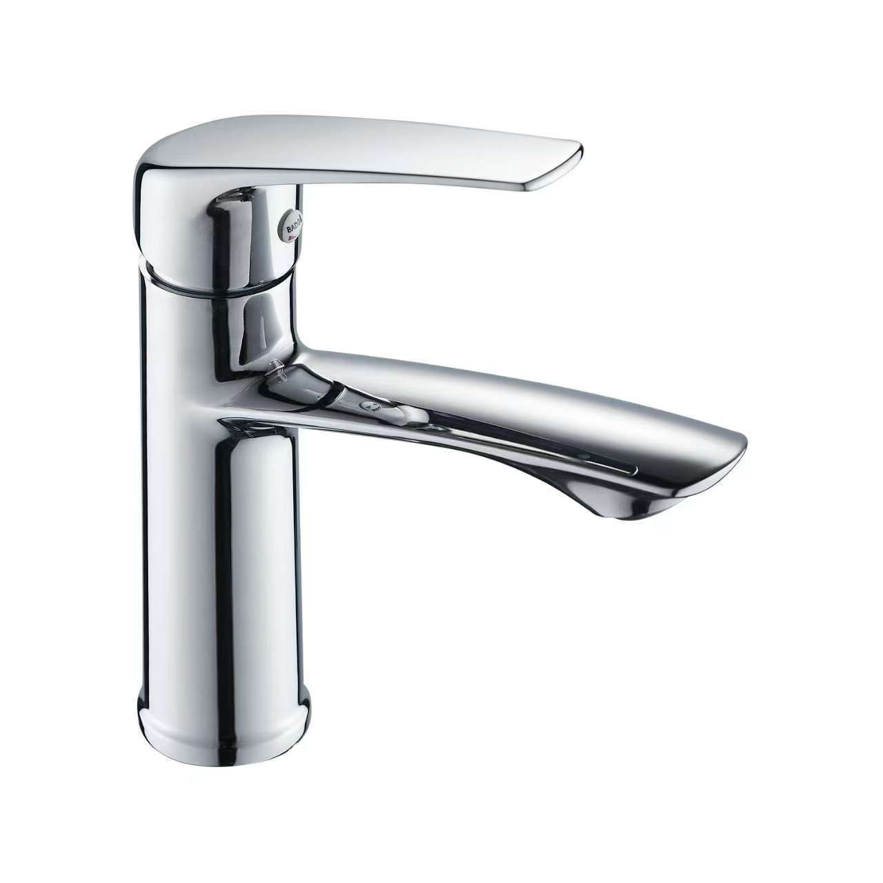 水龙头/面盆混水龙头/按压式排水口塞/卫浴/镀铬龙头哑光色产品图