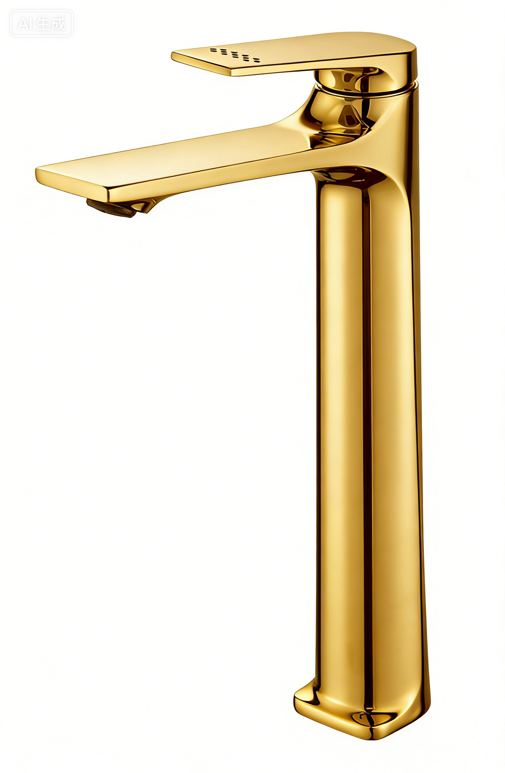 水龙头/面盆龙头/面盆龙头钛金/面盆混水龙头/按压式排水口塞白底实物图