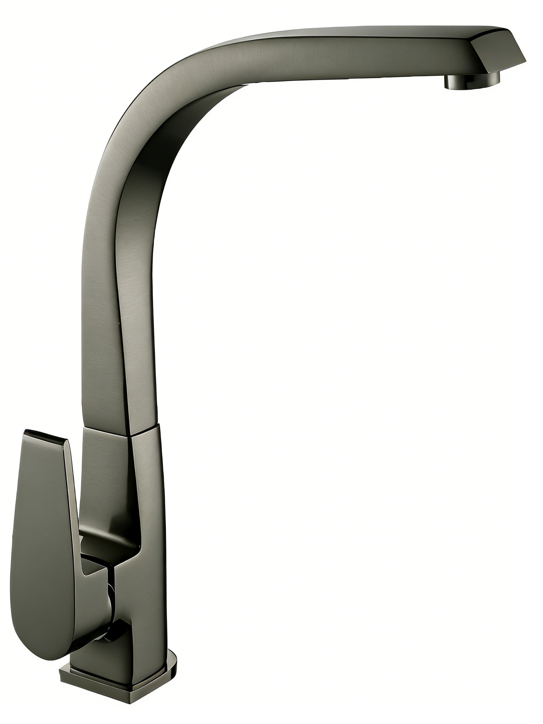 The holy copper faucet in the kitchen has a powerful turning function, smooth drainage, and a unique faucet design for more convenient washing. The kitchen faucet is a seven-shaped pipe details Picture