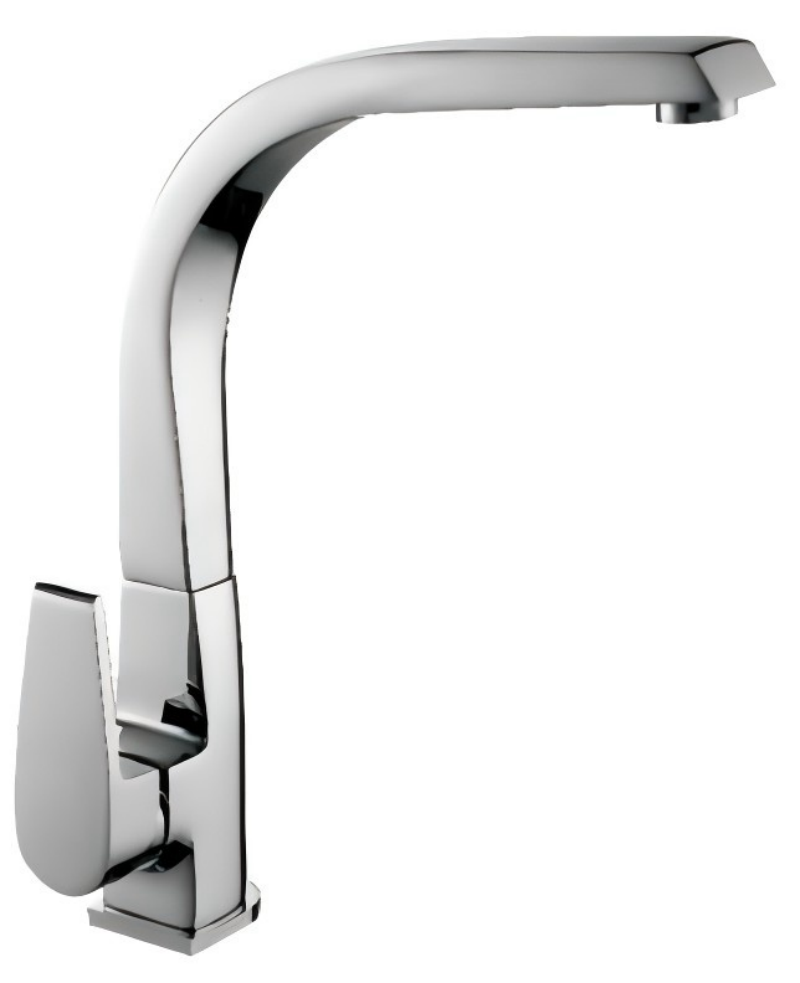 The holy copper faucet in the kitchen has a powerful turning function, smooth drainage, and a unique faucet design for more convenient washing. The kitchen faucet is a seven-shaped pipe