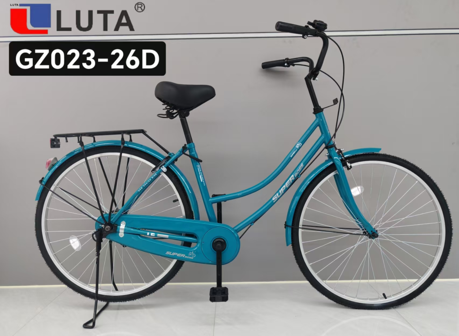 دراجة جديدة من طراز Luta GZ023-26D ذات اللون الازرق، خفيفة وخفيفة ومناسبة للنقل إلى المناطق الحضرية.