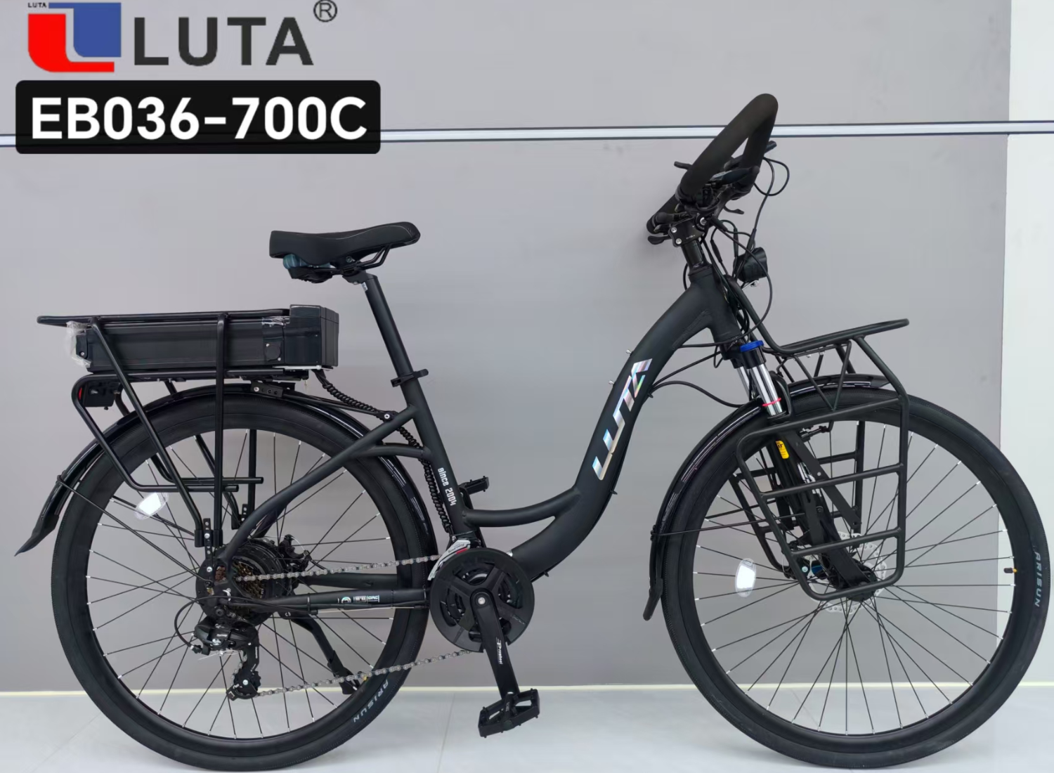 LUTA电动自行车EB036-700C，时尚实用，续航强劲，城市通勤新选择。