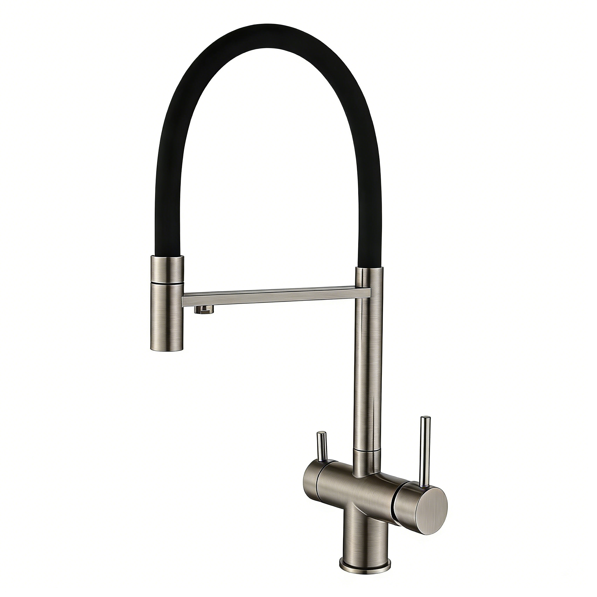 水龙头/卫浴/厨房抽拉水龙头/抽拉水龙头/厨房水槽水龙头枪灰色细节图